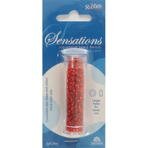 2.2mm Silver Lined Red Colour Toho Seed Beads